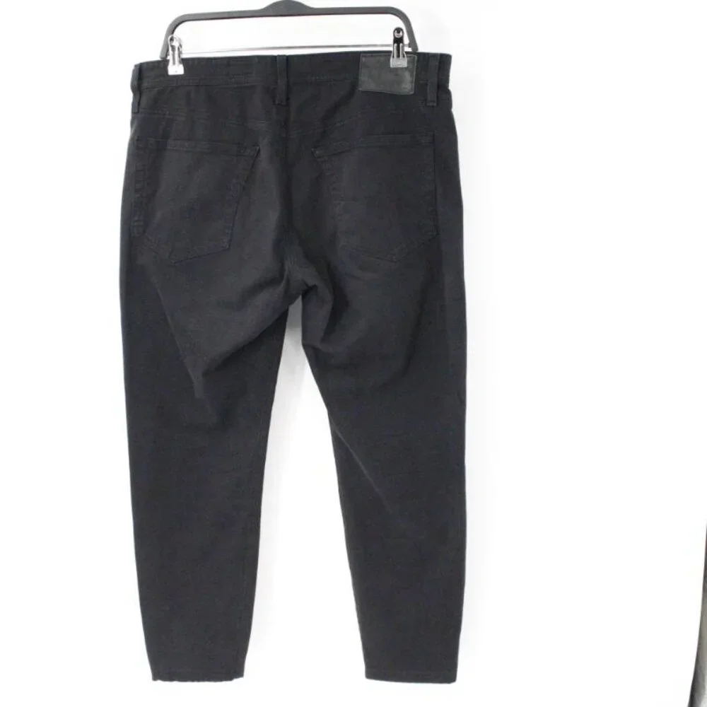 Adriano goldschmied jeans men's 34‎ 36x26 the graduate tailored leg black cotton